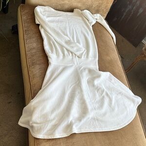 Soft fleece Off white warm cosy sporty lounge Dress Sample Designer Los Angeles